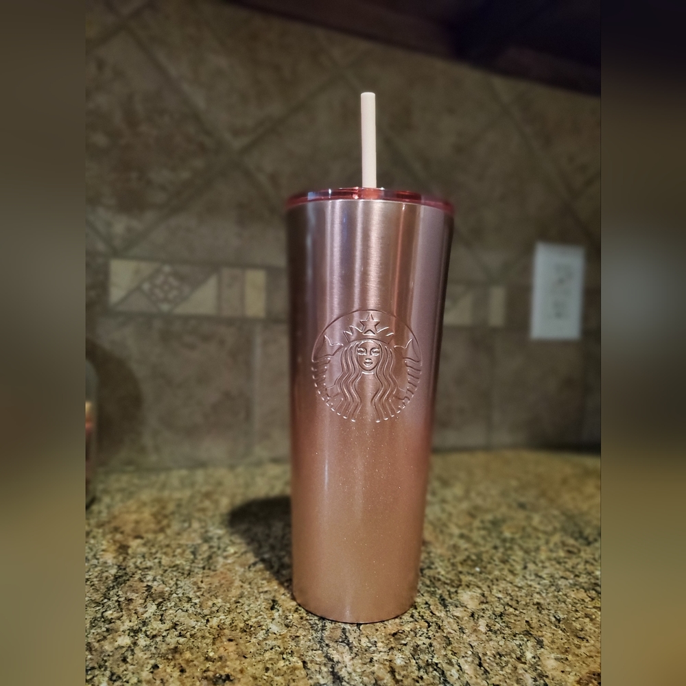 Starbucks Rose Gold Tumbler